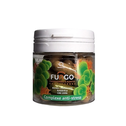 Gélule CBD & champignons anti-stress FUNGO, NOVALOA